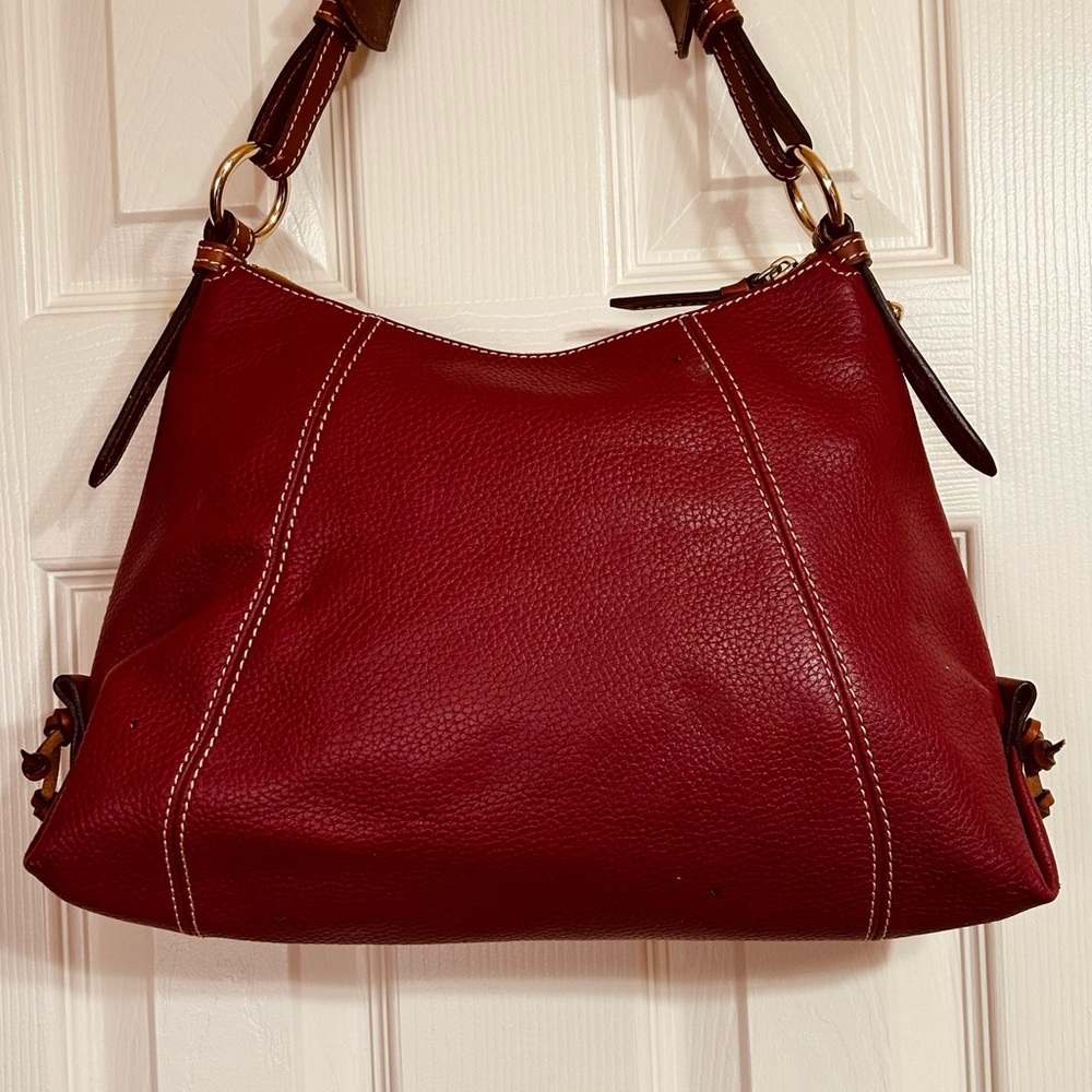 Dooney & Bourke Dark Red Leather Shoulder Bag